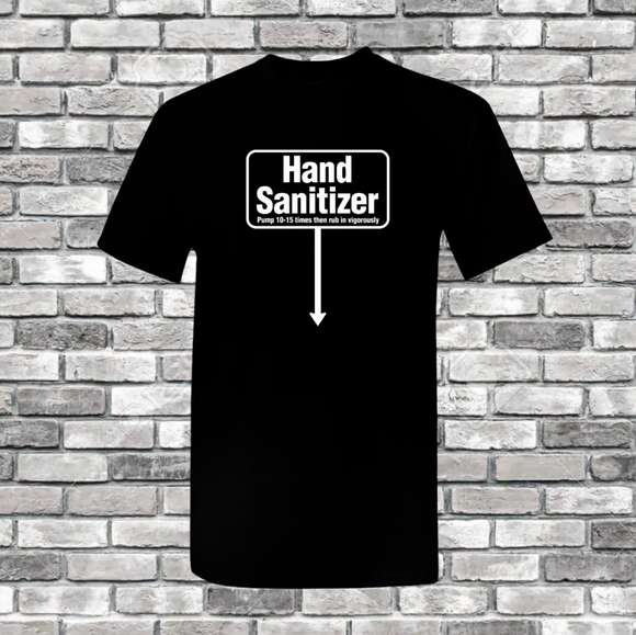 Adult Humor Hand Sanitizer T-shirt Plus Size - Picture 1 of 1
